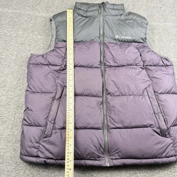 Columbia Puffer Vest Mens XL Pike Lake Purple Omni Heat Puffy Hiking Warm Winter - Picture 9 of 15